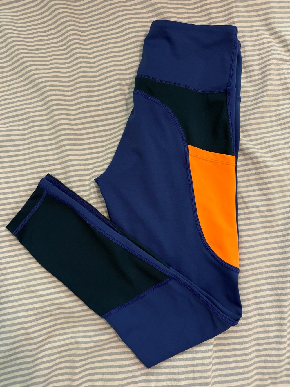 ZYIA Royal Blue and orange Activewear Leggings